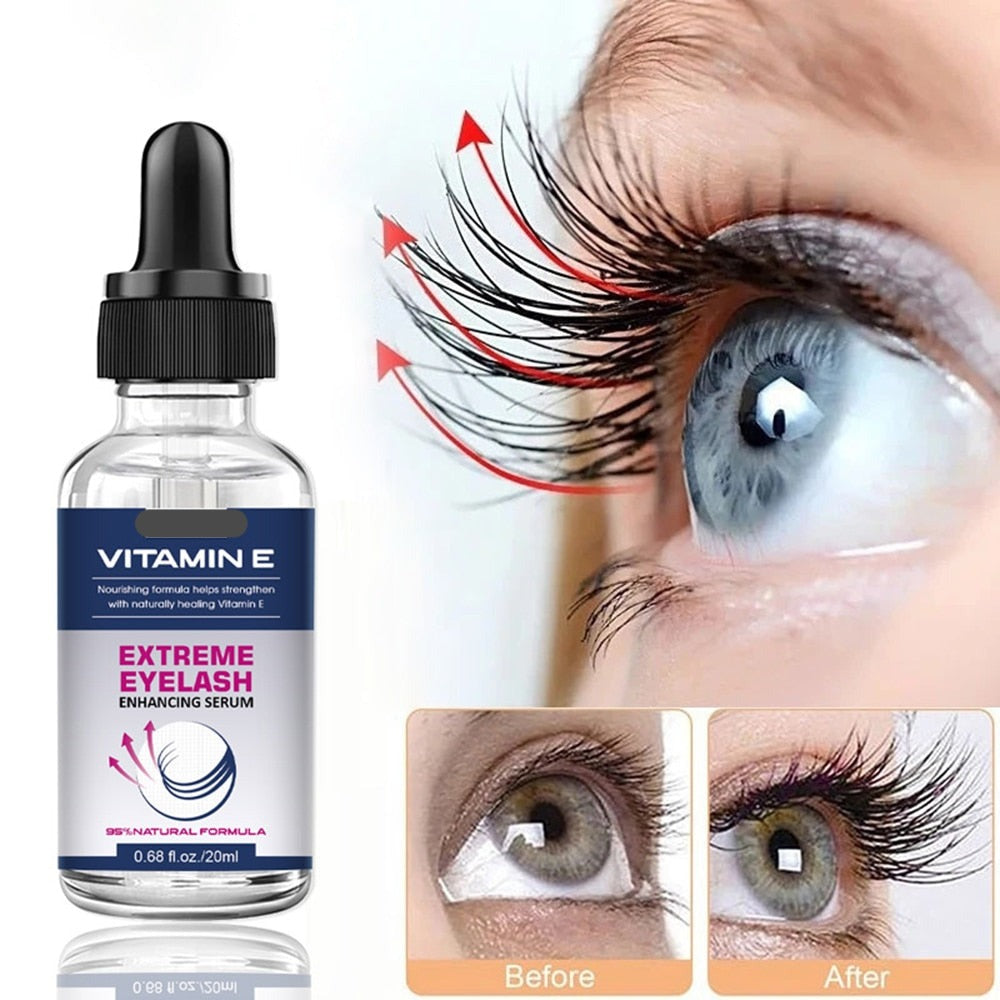 Nutri Cils. Vitamine E. Allongez. Aimez vos cils !