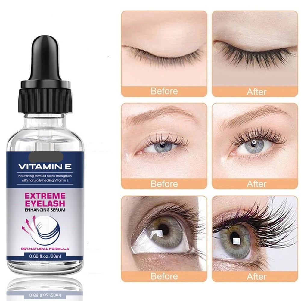 Nutri Cils. Vitamine E.   Allongez. Aimez vos cils !